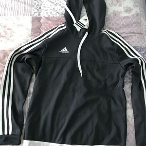 Adidas hoodie size small grey